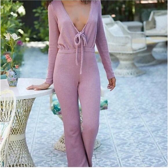 NWT Free People Beach Lindsay Sweater Jumpsuit Size Small...